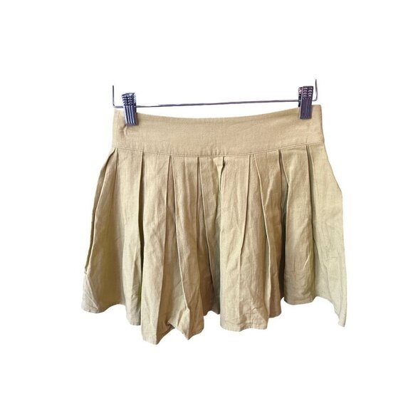 OW Collection Mira Boxy Vest & Pleats Skirt Set Moss Womens Size Small - Picture 7 of 12